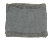 Šedý pletený zateplený nákrčník 