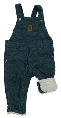 Petrolejové menšestrové na traké podšité nohavice s medvedíkom zn. OBaïBi