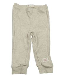 Světlešedo-smetanové melírované žebrované tepláky impidimpi