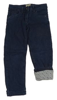 Tmavomodré skinny podšité rifle impidimpi