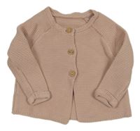 Pudrový propínací svetr George