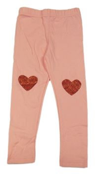 Korálové legíny so trblietavými srdiečkami dopodopo