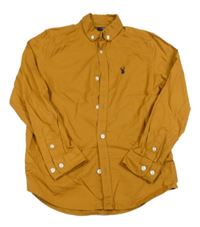 Medová košile s výšivkou Next