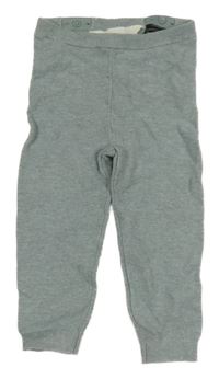 Modro-sivé melírované pletené tepláky H&M