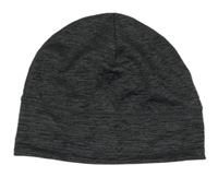 Tmavošedá melírovaná funkční čepice TCM