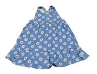 Modré kvetované letné šaty Mothercare