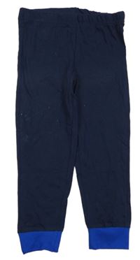 Tmavomodro-safírové pyžamové kalhoty 