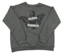 Tmavosivá mikina s Olivia Rodrigo PRIMARK
