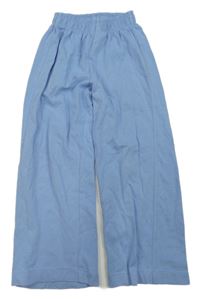 Modré wide leg tepláky ZARA