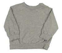 Sivá melírovaná mikina H&M