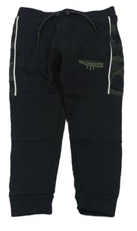 Černo-army tepláky s nápisem Pep&Co