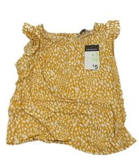 Okrová vzorovaná halenka Primark
