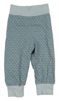 Modré ľahké tepláky s loďkami