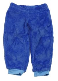 Modré chlpaté tepláky