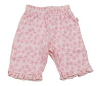 Růžové tepláky s motýly