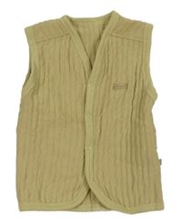 Piesková á rebrovaná tepláková vesta