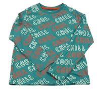 Zelené tričko s nápismi M&S