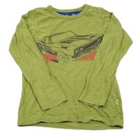 Zelené tričko s autom