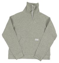 Šedá melírovaná mikina s komínovým límcem Jack Wills