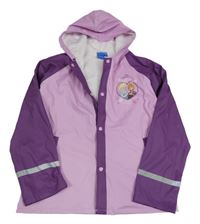 Růžovo-fialová nepromokavá bunda s Frozen a kapucí Disney