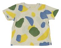 Smetanovo-farebné vzorované tričko H&M