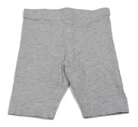 Sivé melírované elastické kraťasy H&M