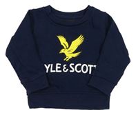 Tmavomodrá mikina s logom Lyle&Scott