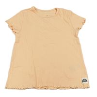 Meruňkové žebrované tričko H&M