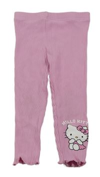 Růžové žebrované legíny s Hello Kitty Primark