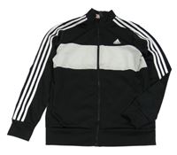Čierno-biela športová prepínaci mikina s logom zn. Adidas