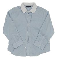 Modro-biela pruhovaná košeľa Next