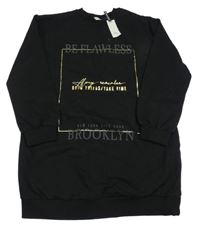 Nové - černá mikina s nápisy River Island