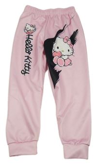Světlerůžové tepláky s Hello Kitty 