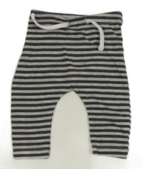 Šedé pruhované lehké tepláky Matalan