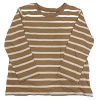 Hnědé pruhované triko Next