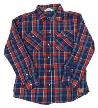 Modro-červená kostkovaná košile H&M
