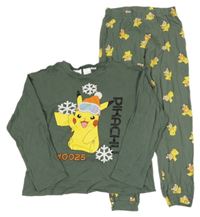 Khaki pyžama s Pikachuem Zara