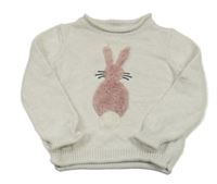 Béžový sveter s králikom Nutmeg