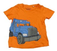 Pomerančové tričko s autem C&A