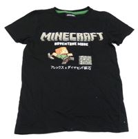 Černé tričko - Minecraft
