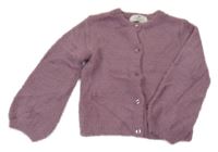 Fialový chlpatý prepínaci sveter H&M