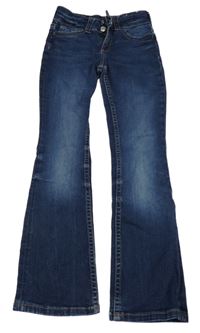 Tmavomodré boot cut rifle H&M
