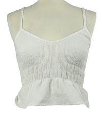 Dámsky biely crop top zn. Bershka