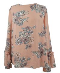 Dámská růžová květovaná halenka Primark