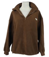 Dámská hnědá fleecová mikina Dazy 