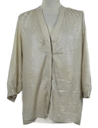 Dámská béžová třpytivá halenka H&M