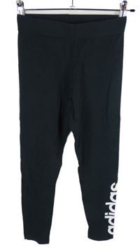 Dámske čierne legíny s logom Adidas