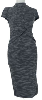 Dámske sivo-čierne melírované šaty Miss Selfridge