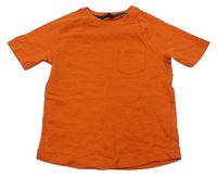 Oranžové tričko s vreckom George