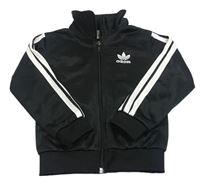 Čierna športová prepínaci mikina s logem Adidas